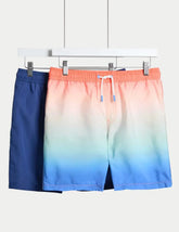 2pk Ombre Swim Shorts (6-16 Yrs)  Adomoo